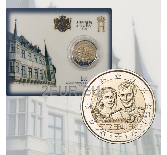 Luxembourg 2 euro BU 2021 - 40e huwelijksverjaardag van groothertogin Maria Teresa met groothertog Henry