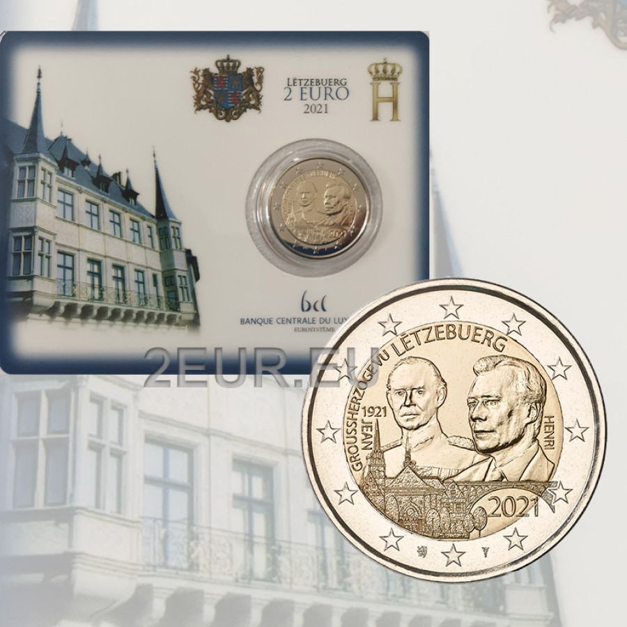 Luxembourg 2 euro BU 2021 - 100ste verjaardag van de geboorte van groothertog Jean