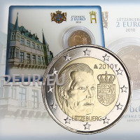 Luxembourg 2 euro BU 2010 - Wapenschild van groothertog Henri