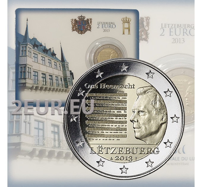 Luxembourg 2 euro BU 2013 - Volkslied van het Groothertogdom Luxemburg