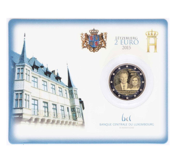 Luxembourg 2 euro BU 2015 - 15e verjaardag van de troonsbestijging van Z.K.H.