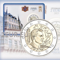 Luxembourg 2 euro BU 2023 - 25e verjaardag van de toelating van groothertog Henri tot lid van het Internationaal Olympisch Comité