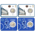 Luxembourg 2 euro BU 2025 - 75e verjaardag van de Schumanverklaring + 25e verjaardag van de troonsbestijging van groothertog Henri