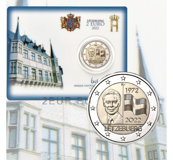 Luxembourg 2 euro BU 2022 - 50 jaar Luxemburgse vlag