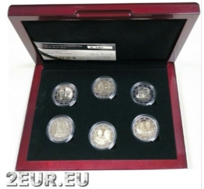 Luxemburg 2 euro Proof 2019 - 2021