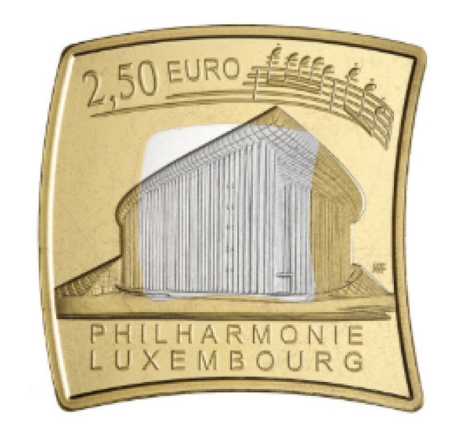 Luxemburg 2,5 euro zilver PROOF 2025 - Philharmonie Luxemburg