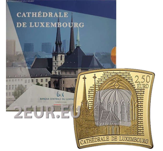 Luxemburg 2,5 euro zilver PROOF 2023 - Notre Dame-kathedraal
