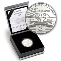 Luxemburg 25 euro zilver BU 2024 - 75-jarig jubileum van de Raad van Europa