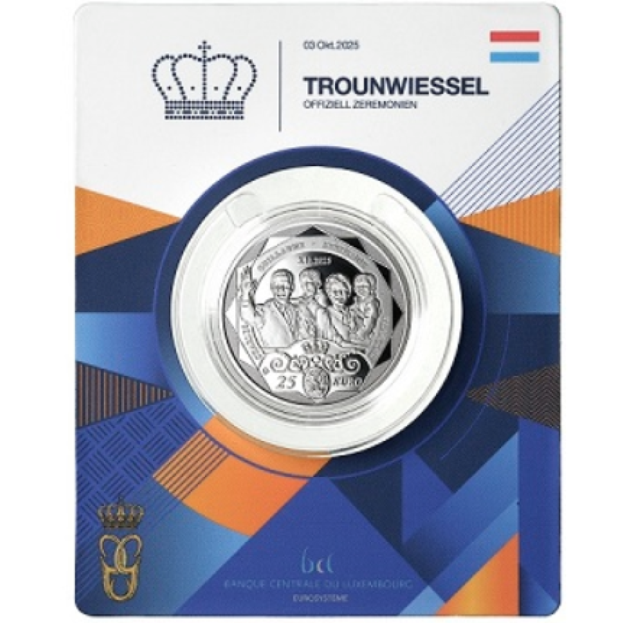 Luxemburg 25 euro zilver BU 2026 - BELANGRIJKE GEBEURTENISSEN MET BETREKKING TOT DE DYNASTIE