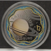 Luxemburg 25 euro zilver BU 2026 - Het zonnestelsel - Saturnus