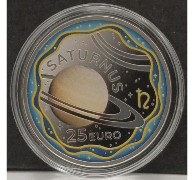 Luxemburg 25 euro zilver BU 2026 - Het zonnestelsel - Saturnus