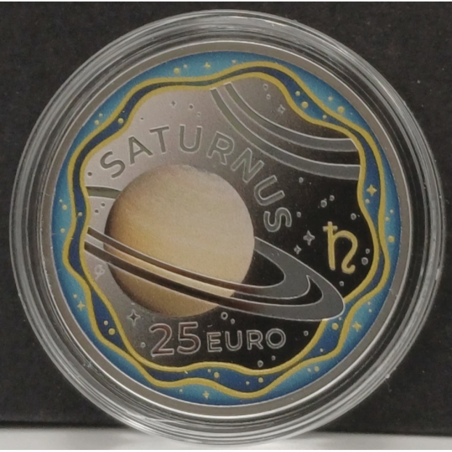 Luxemburg 25 euro zilver BU 2026 - Het zonnestelsel - Saturnus