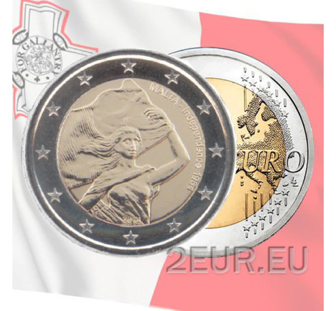 Malta 2 euro UNC 2014 - Onafhankelijkheid 1964