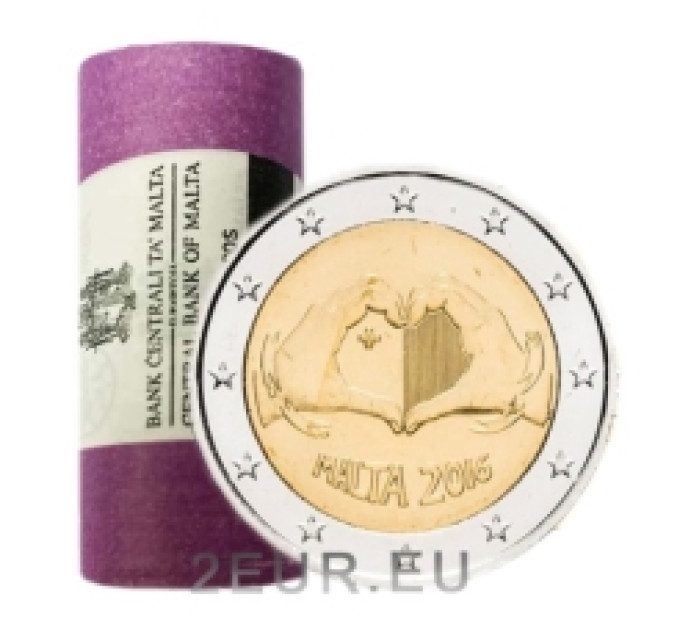 Malta 2 euro UNC rollen 2016 - Liefde