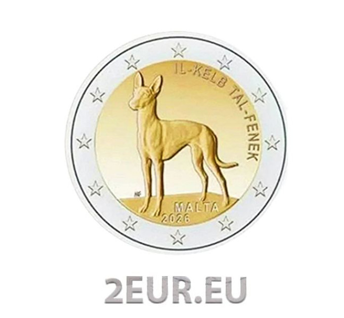 Malta 2 Euro UNC 2026 - De faraohond