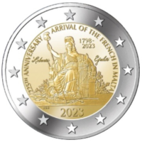 Malta 2 euro UNC 2023 - 225e verjaardag van de aankomst van de Fransen op Malta - Napoleon Bonaparte
