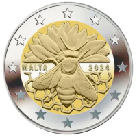 Malta 2 euro UNC 2024 - Maltese honingbij