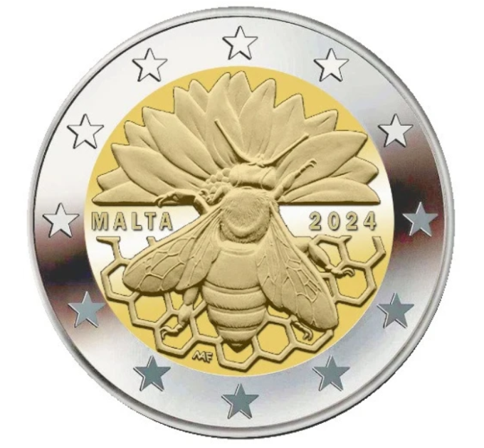 Malta 2 euro UNC 2024 - Maltese honingbij
