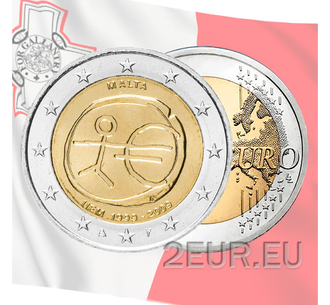 Malta 2 euro UNC 2009 - 10 Jaar Euro