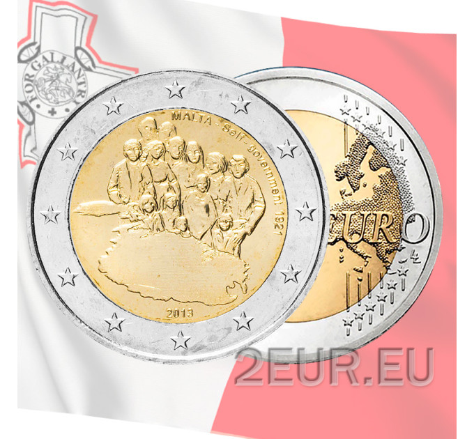 Malta 2 euro UNC 2013 - Zelfbestuur 1921