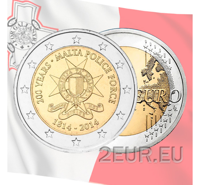 Malta 2 euro UNC 2014 - Tweehonderdste verjaardag van de politie van Malta