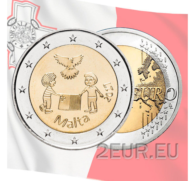 Malta 2 euro UNC 2017 - Solidariteit en Vrede