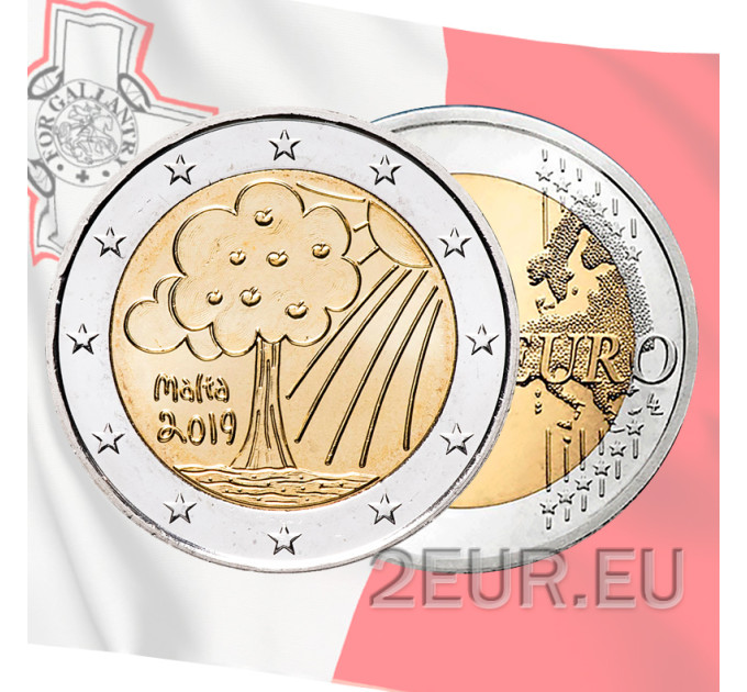 Malta 2 euro UNC 2019 - Natuur en Milieu