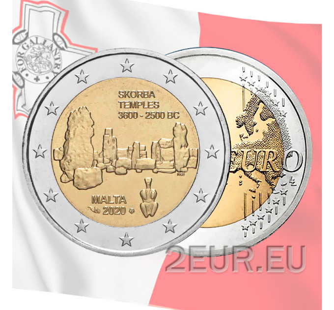 Malta 2 euro UNC 2020 - Maltese prehistorische vindplaatsen - Skorba-tempels