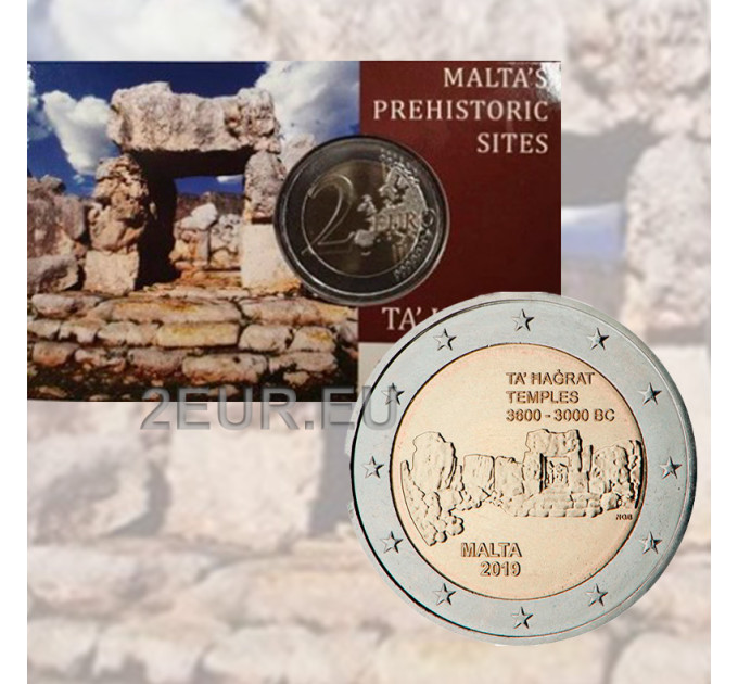 Malta 2 euro BU 2019 - Ta Hagrat Tempels