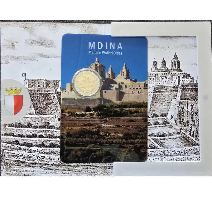Malta 2 euro BU 2025 - Historische stad Mdina