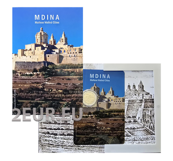 Malta 2 euro BU 2025 - Historische stad Mdina