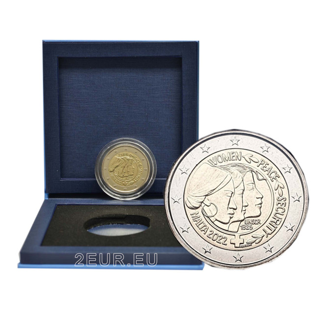 Malta 2 euro proof 2022 - Resolutie 1325 van de VN-Veiligheidsraad - Vrede en veiligheid voor vrouwen