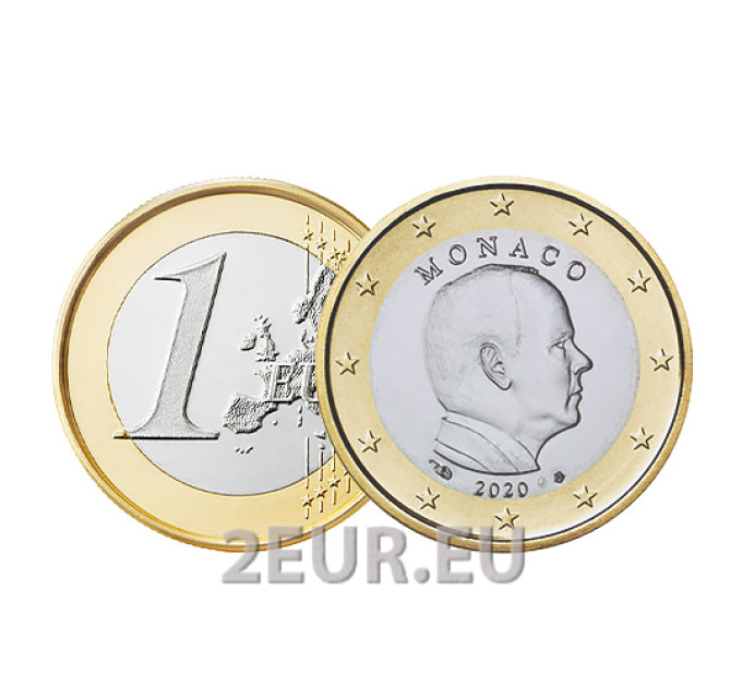 Monaco 1 euro UNC 2020 - Prince Albert II
