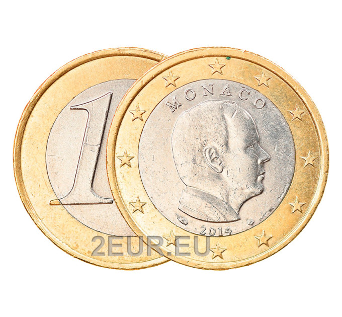 Monaco 1 euro UNC 2014 - Prince Albert II