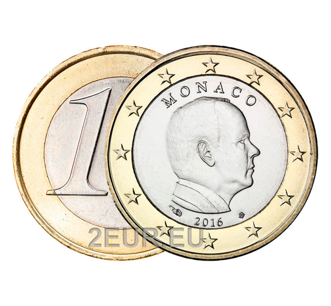 Monaco 1 euro UNC 2016 - Prince Albert II