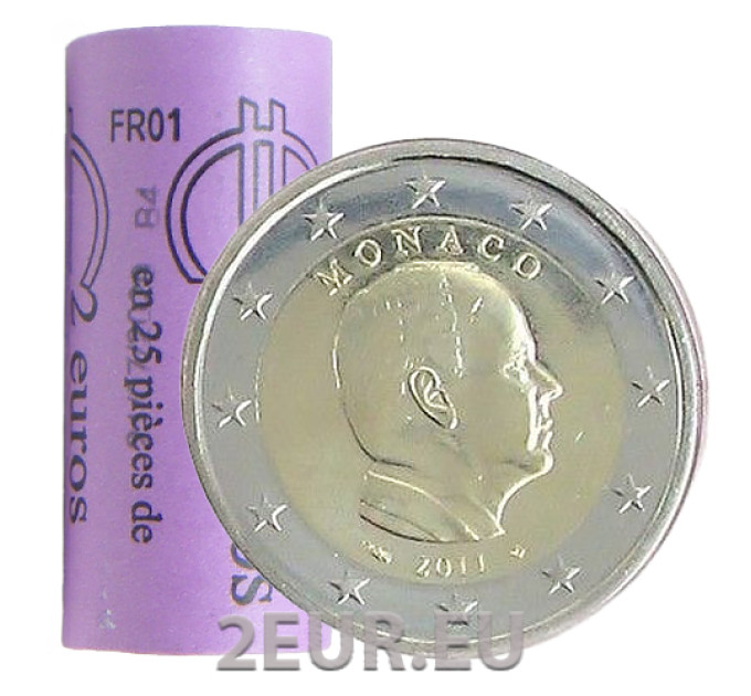 Monaco 2 euro rol 2011