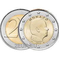 Monaco 2 euro UNC 2017 - Prins Albert II