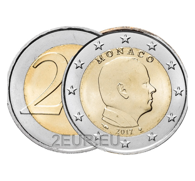 Monaco 2 euro UNC 2017 - Prins Albert II