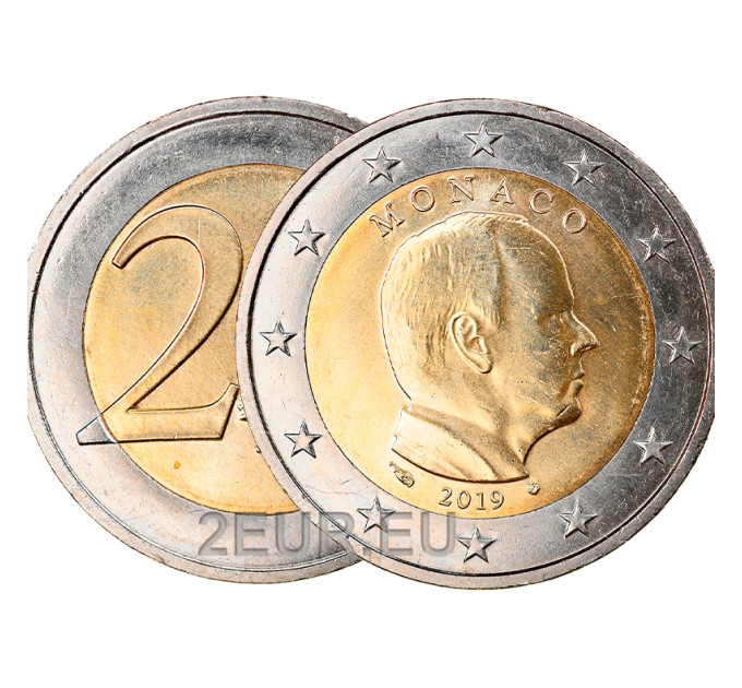 Monaco 2 euro UNC 2019 - Prins Albert II