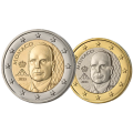 Monaco 1 en 2 euro UNC 2025 - Prince Albert II