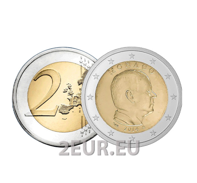 Monaco 2 euro UNC 2014 - Prins Albert II