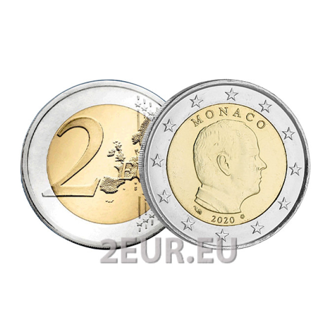 Monaco 2 euro UNC 2020 - Prins Albert II
