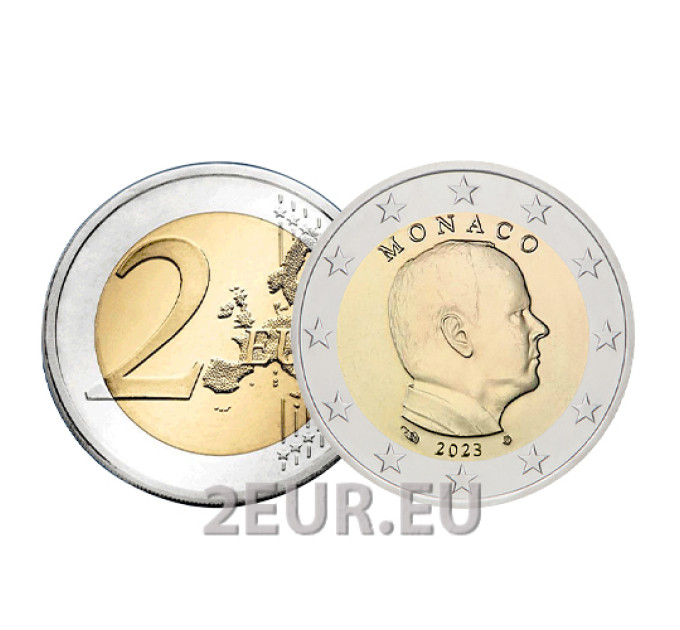 Monaco 2 euro UNC 2023 - Prince Albert II