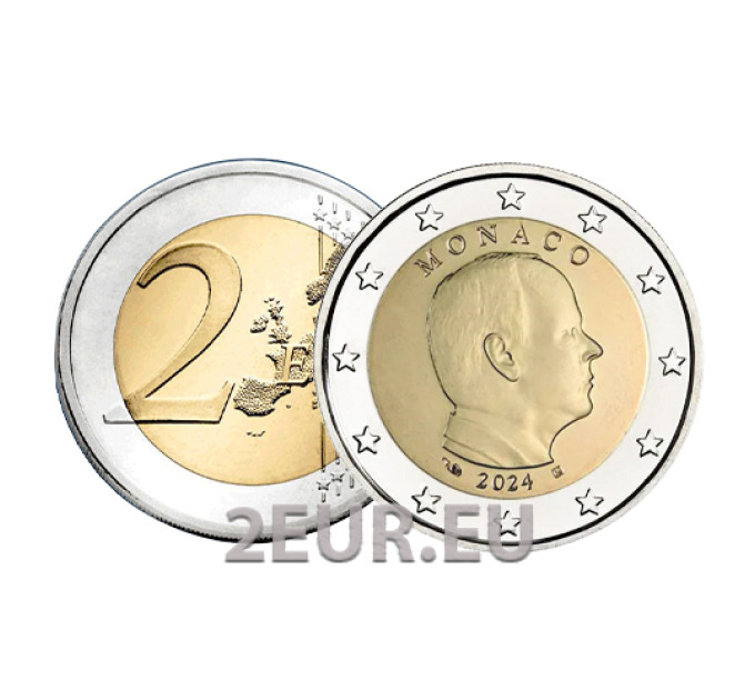 Monaco 2 euro UNC 2024 - Prince Albert II