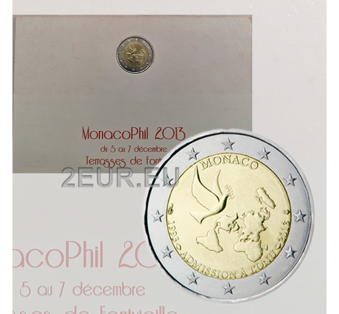 Monaco 2 euro BU 2013 - 20e verjaardag VN-lidmaatschap