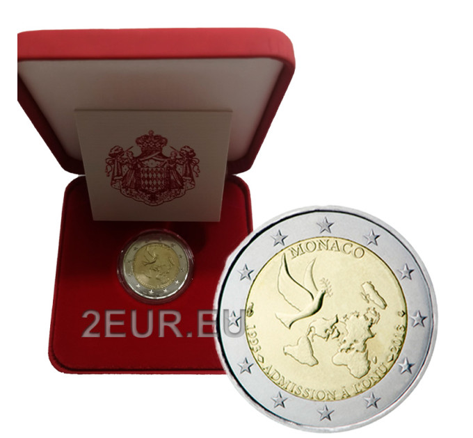 Monaco 2 euro BU 2013 - 20E VERJAARDAG VAN HET VN-LIDMAATSCHAP