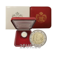 Monaco 2 euro PROOF 2021 - 10e huwelijksverjaardag van Prins Albert II en Prinses Charlène Monaco 2 euro PROOF 2021 - 10e huwelijksverjaardag van Prins Albert II en Prinses Charlène