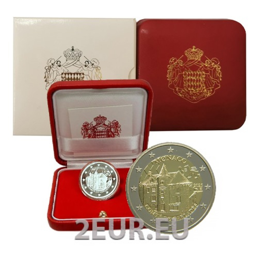 Monaco 2 euro PROOF 2025 - Graafschap Carladès