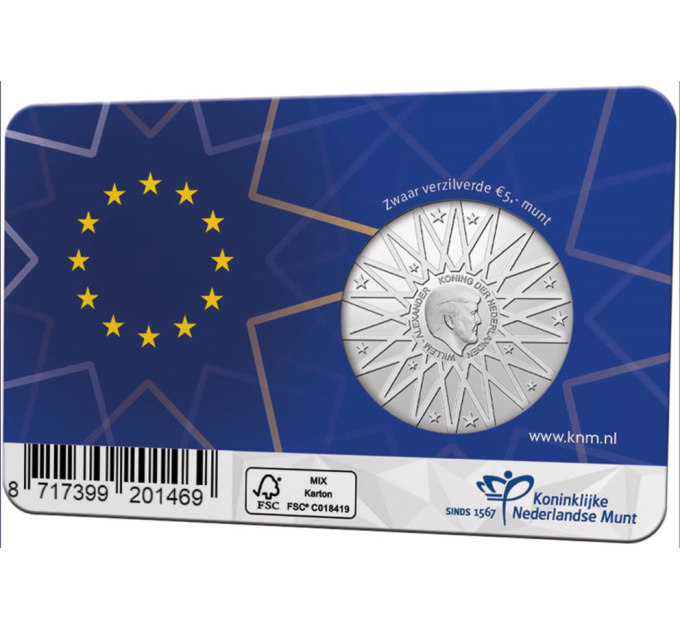 Nederland 5 euro UNC 2022 - Verdrag van Maastricht