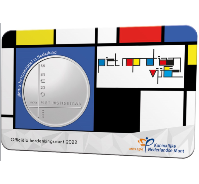 Nederland 5 euro UNC 2022 - Piet Mondriaan